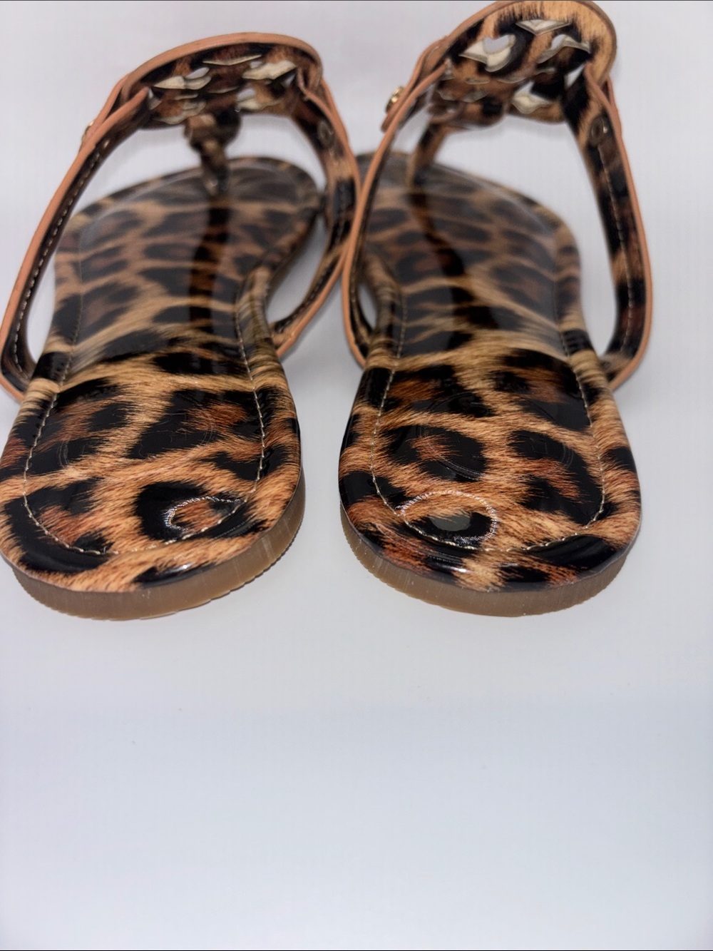 Tory Burch Leopard Print Thong Sandals - Picture 7 of 8